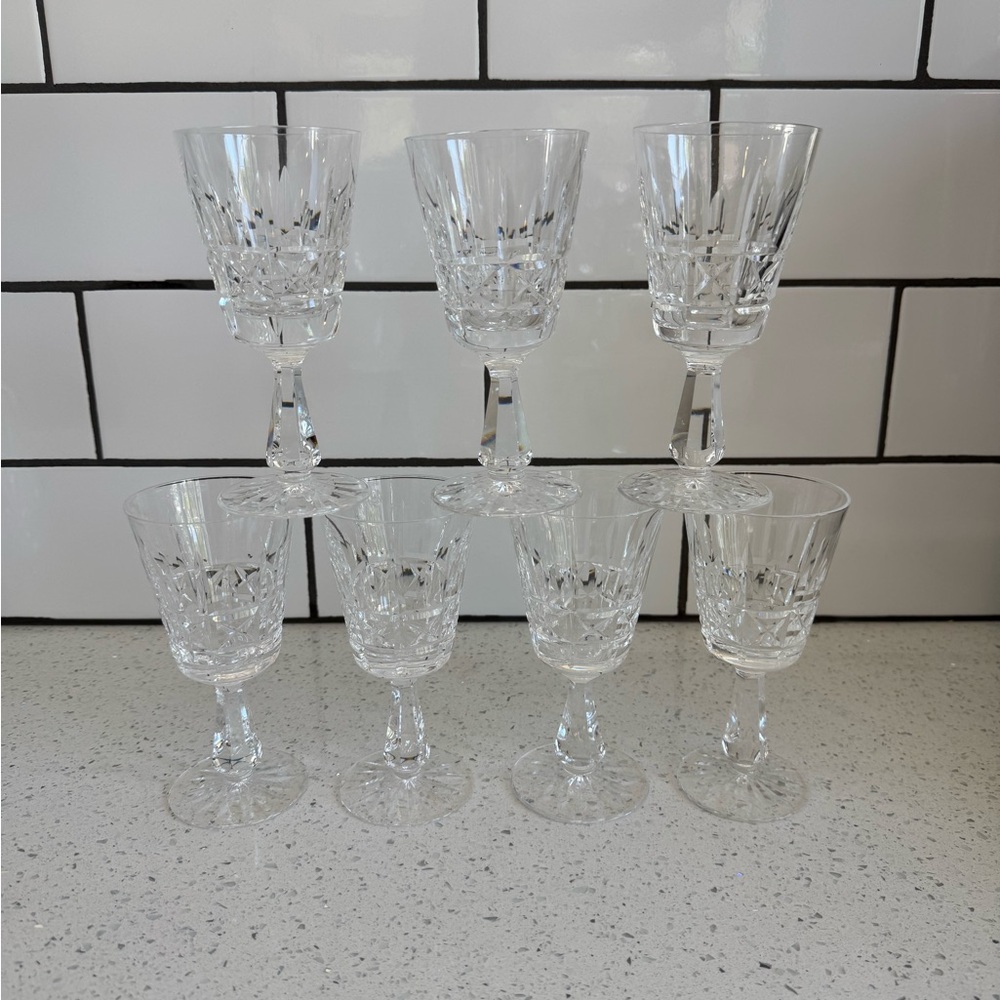 Gorgeous Waterford Crystal Kylemore Claret Wine Glasses